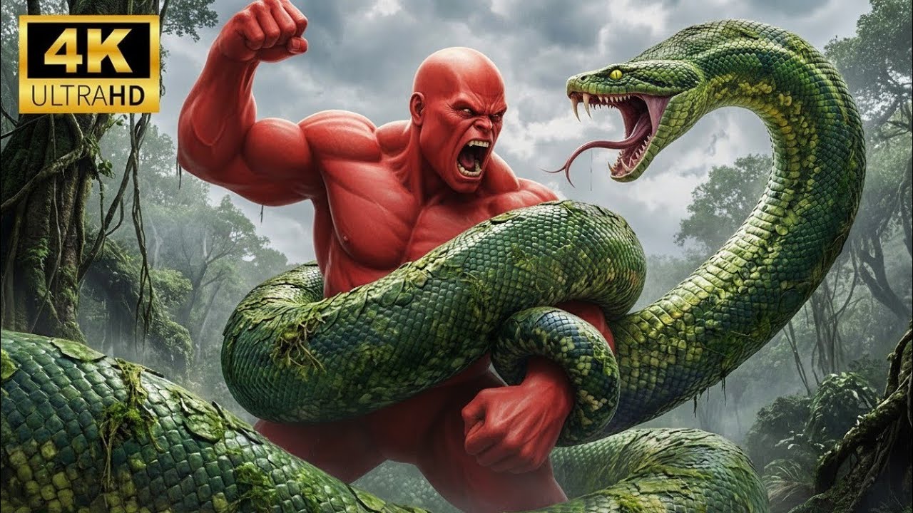 RED HULK vs TITAN SNAKE – The Savage Jungle Fight That Changed Everything! 😱