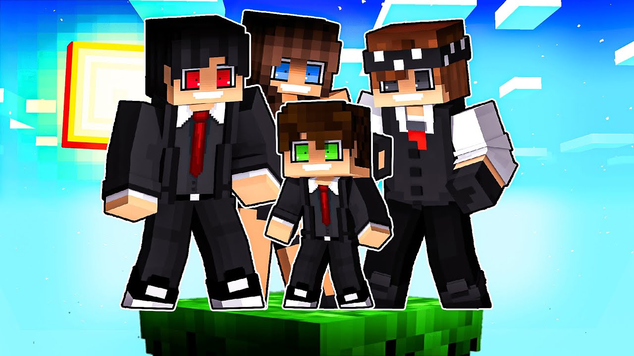 GUIHH ficou YANDERE com a FAMÍLIA YANDERE em APENAS um BLOCO no Minecraft