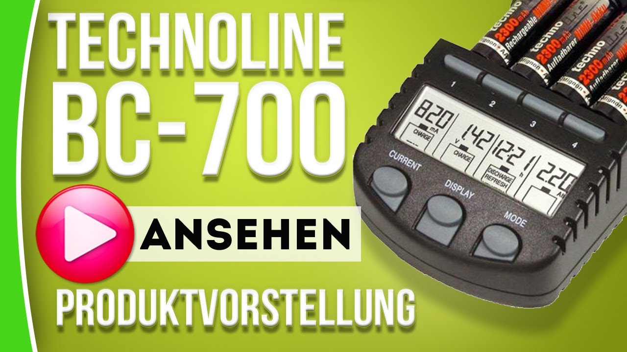 Technoline BC 700 - Akkus schonend aufladen - caphotos.de