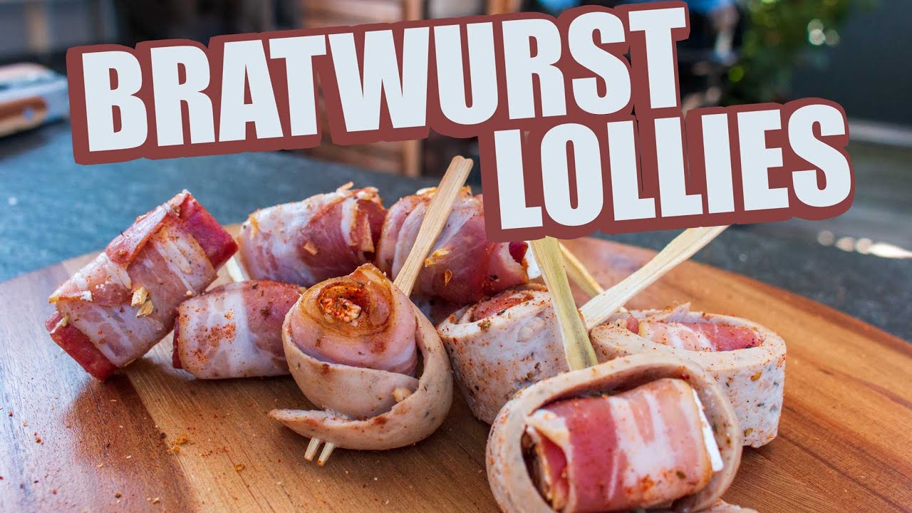 BRATWURST Lollies - Bratwurst grillen mal anders. Leckeres Fingerfood vom Grill!