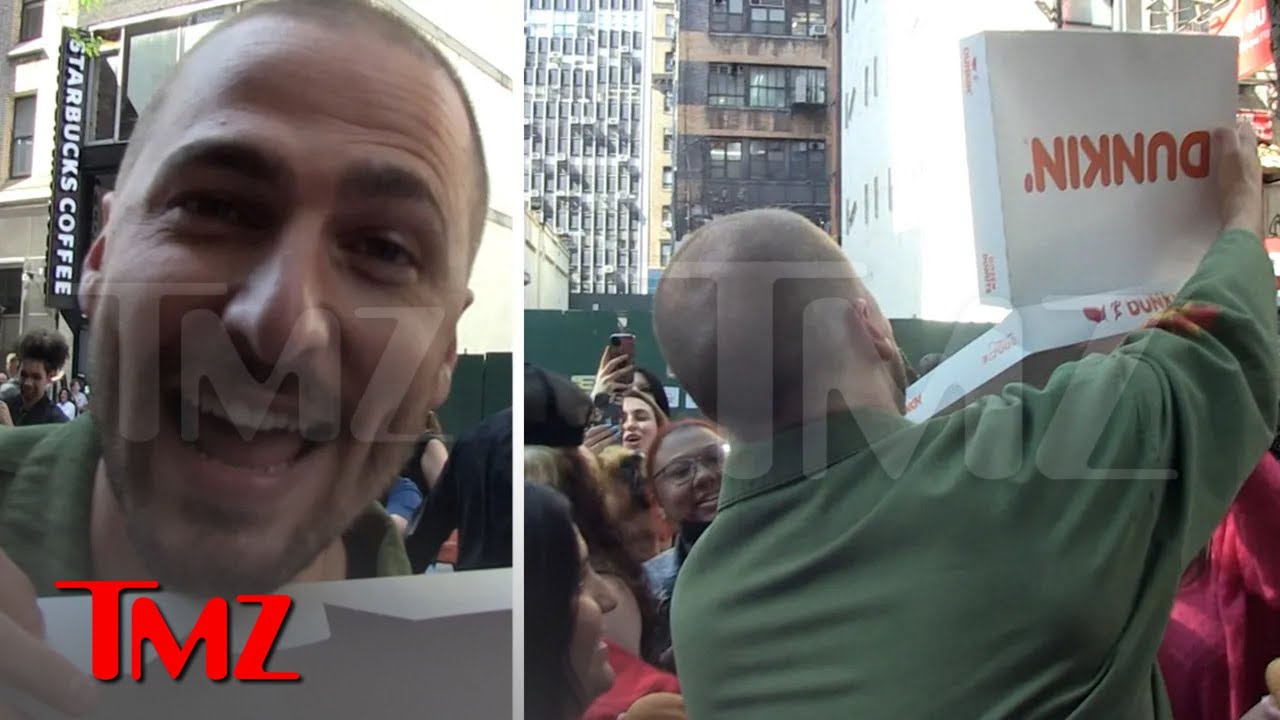 Big Time Rush Passes Out Doughnuts To Fans in NYC To Celebrate New Album | TMZ Exclusive