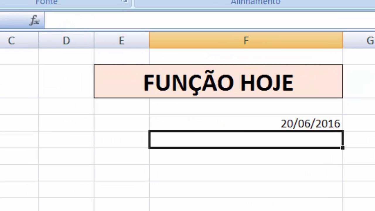 Fun&ccedil;&atilde;o HOJE