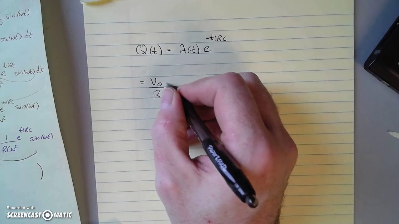 RC circuit with AC source part 1