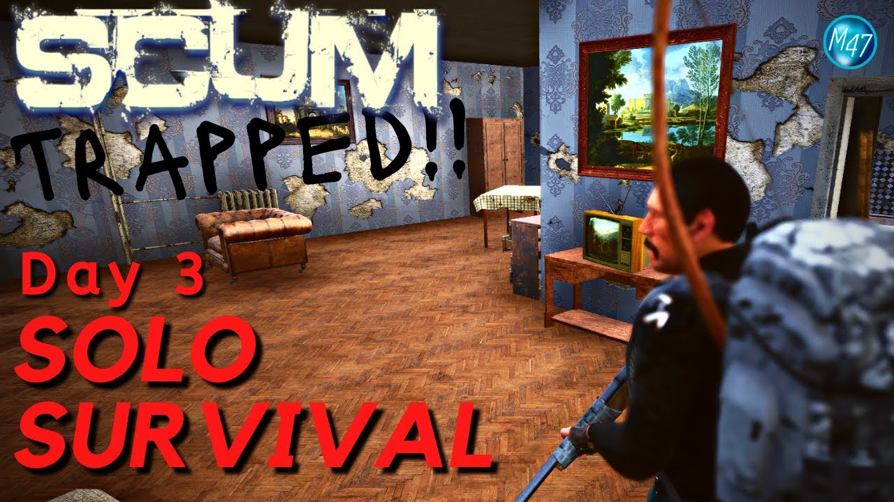 Day 3 - Scum Gameplay - RKG server. Locked in a room in the trader safe zone.