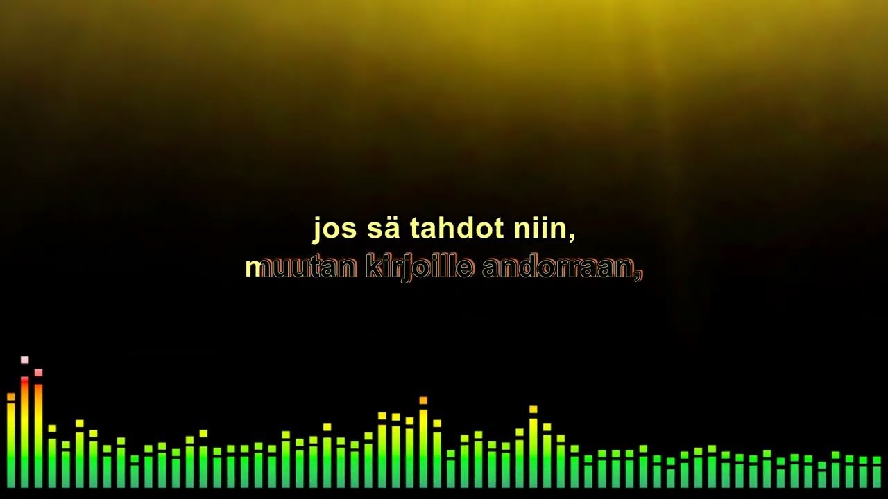 Jos sä tahdot niin