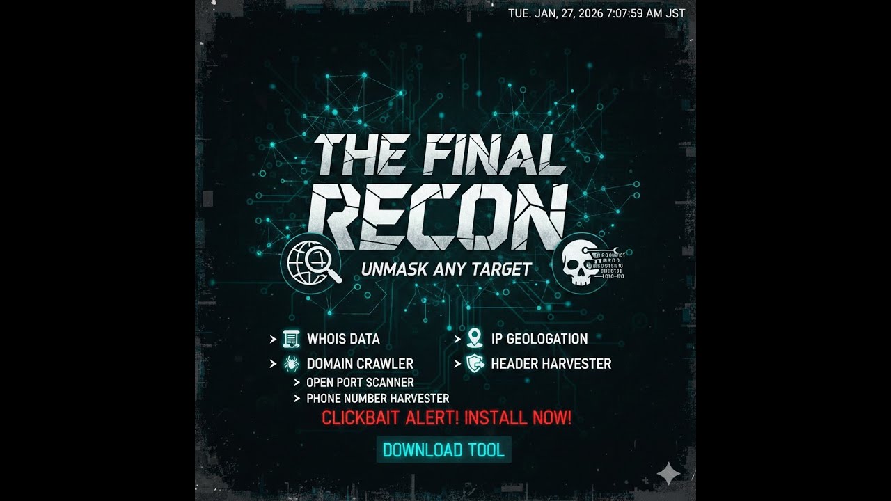 The Final Recon: The Ultimate All-in-One Web Reconnaissance & OSINT Tool