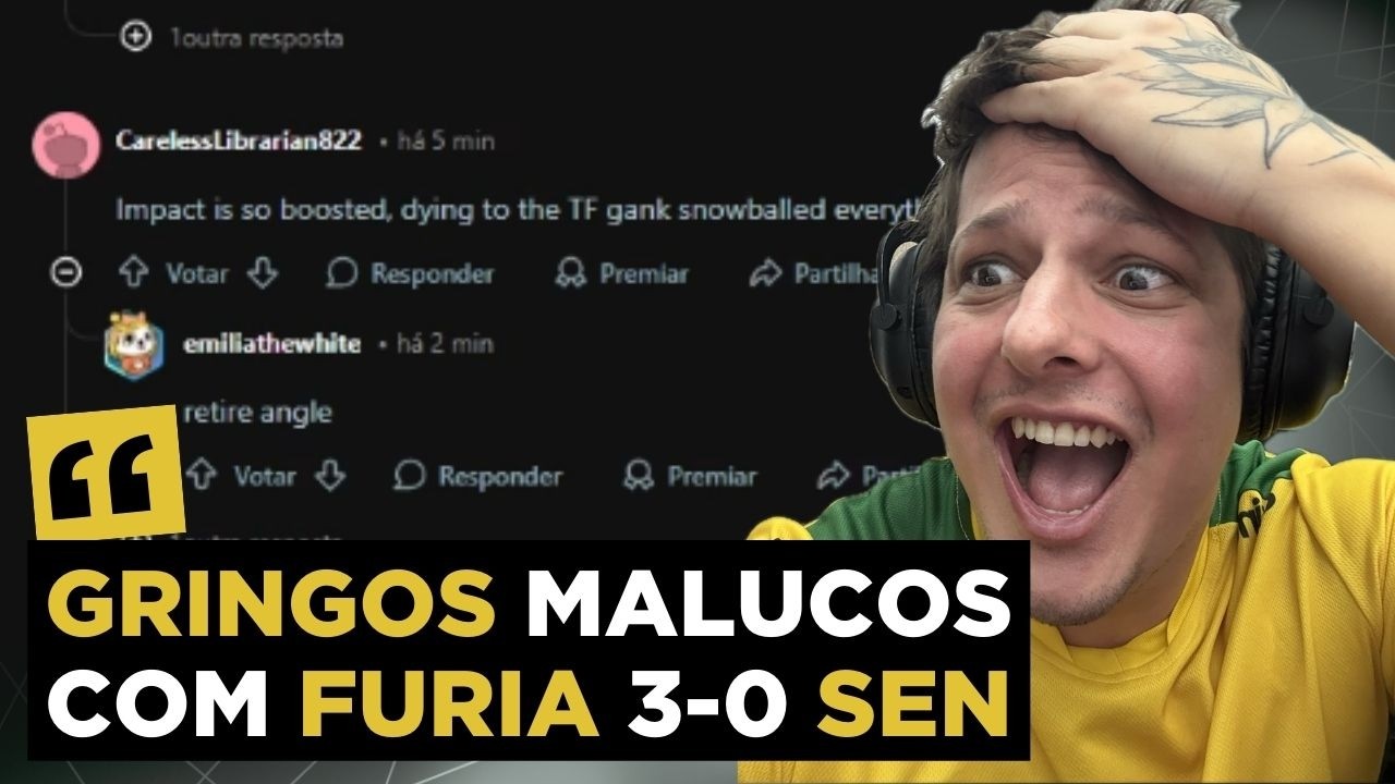 Os gringos ficaram MAUCOS com a FURIA vencendo a SEN por 3-0