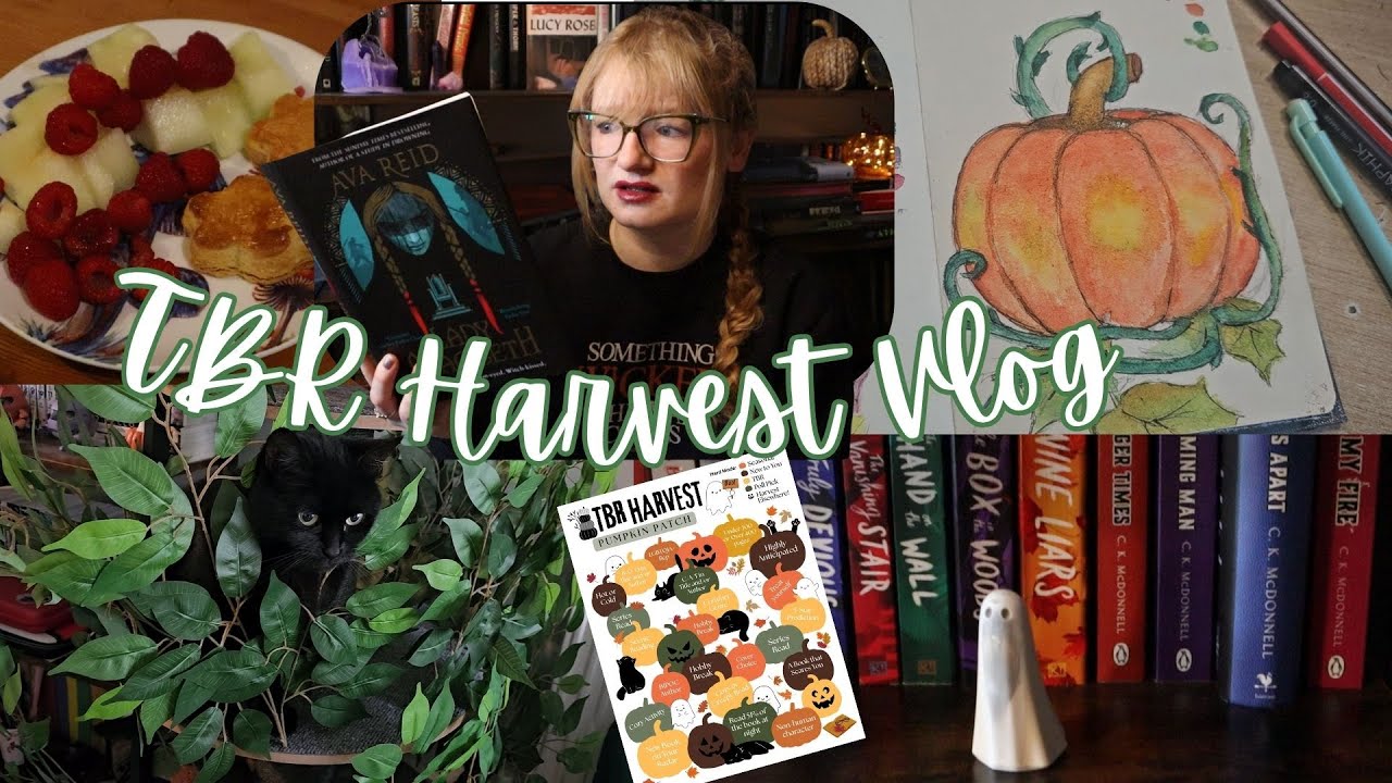 TBR Harvest Reading Vlog ~ Уютный видеоблог для чтения