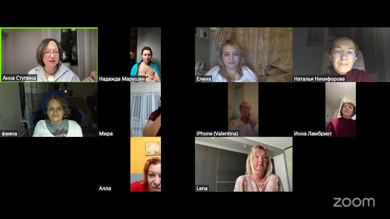 Конференция Zoom Анна Ступина