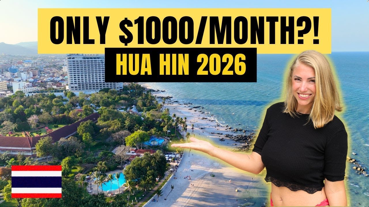 Living in Hua Hin Thailand (2026) | What $1,000/Month Gets You + Nomad Life & Beaches