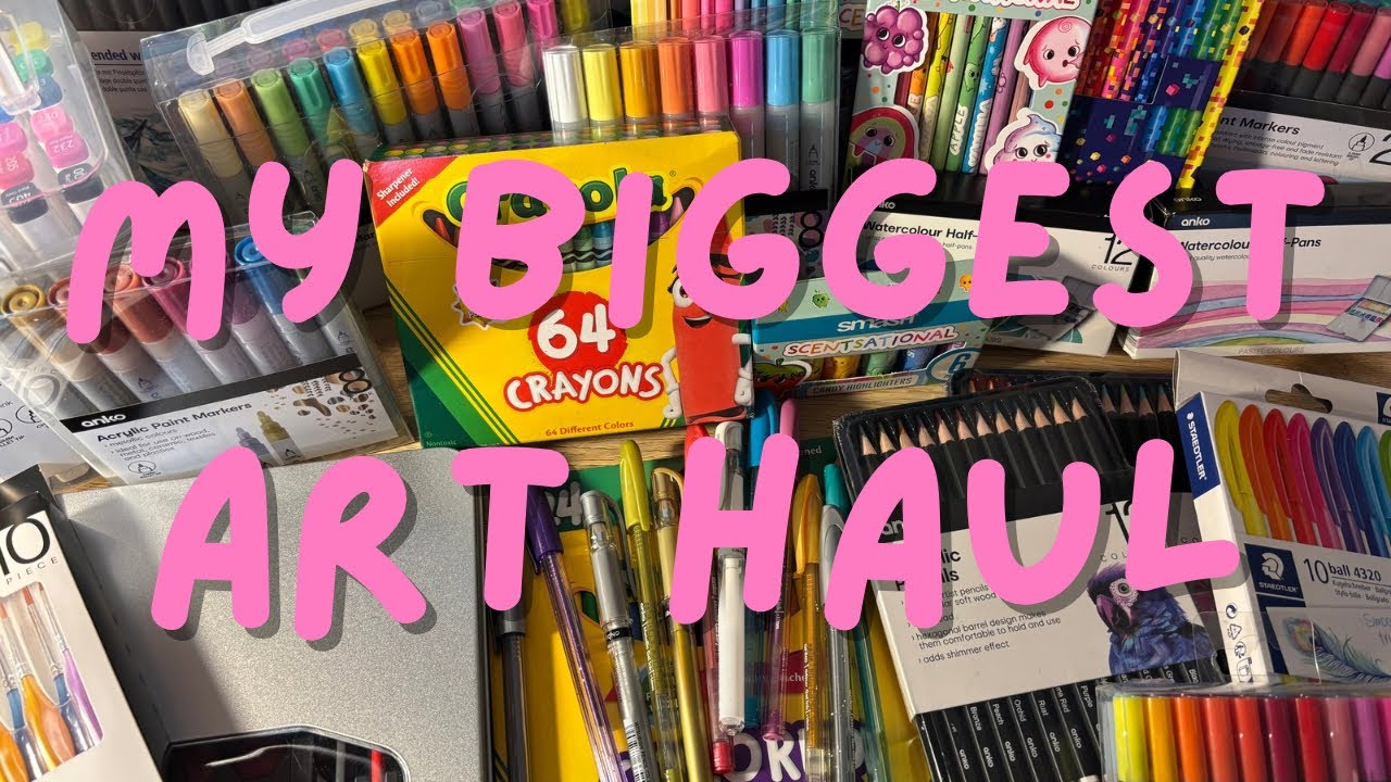 My Biggest Art and Colouring Haul from Kmart & Big W