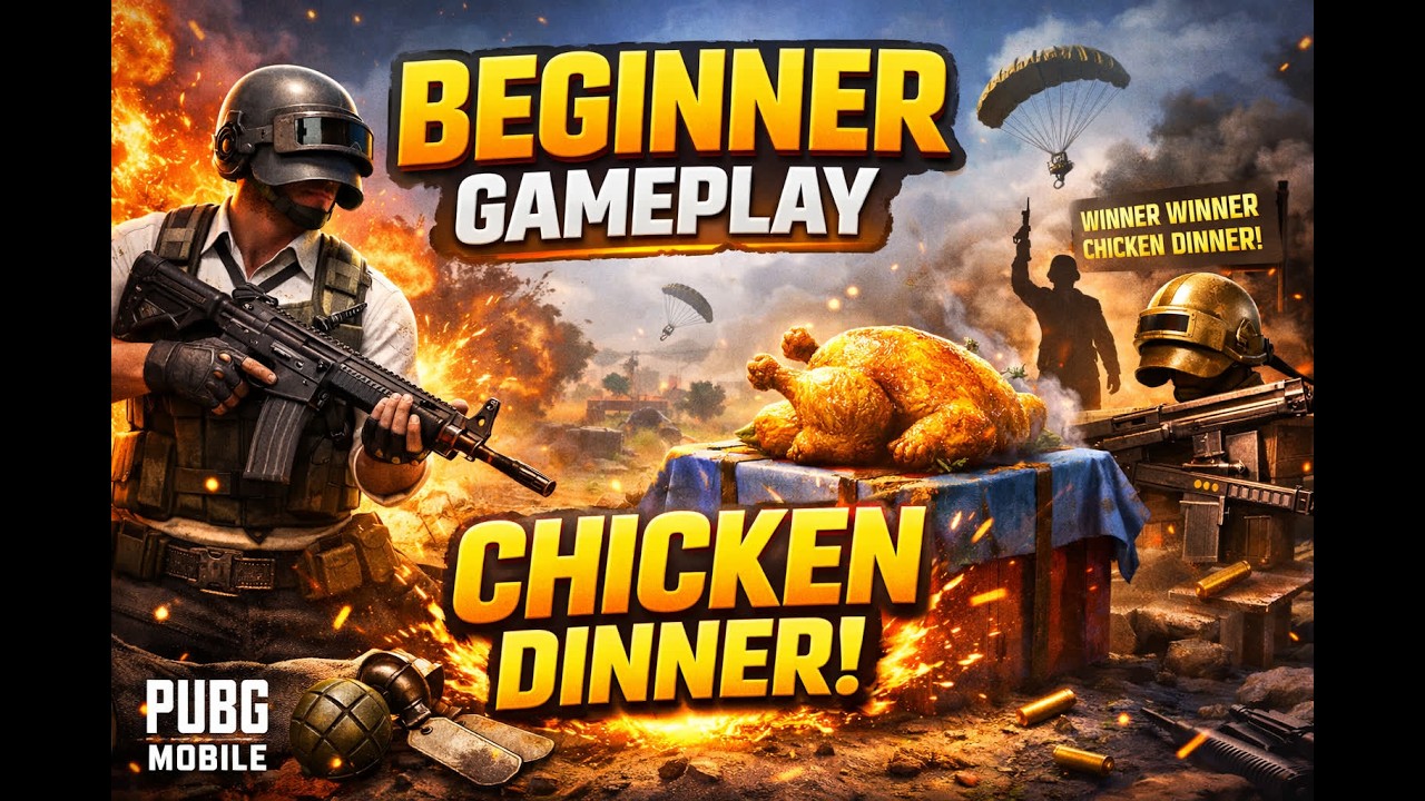 BeginNER Gets CHICKEN DINNER! 🐔🔥 PUBG Mobile  #pubgmobile #pubg #pubggameplay