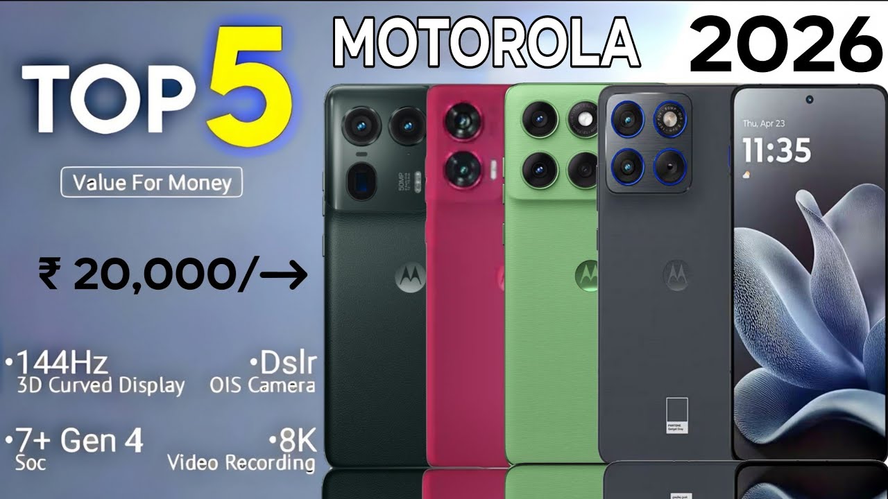 Top 5 best Motorola 5G Phone Under 20000 in india 2026