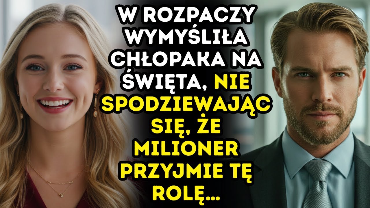W ROZPACZY WYMYŚLIŁA CHŁOPAKA NA ŚWIĘTA, NIE WIEDZĄC, ŻE MILIARDER PRZYJMIE TĘ ROLĘ!