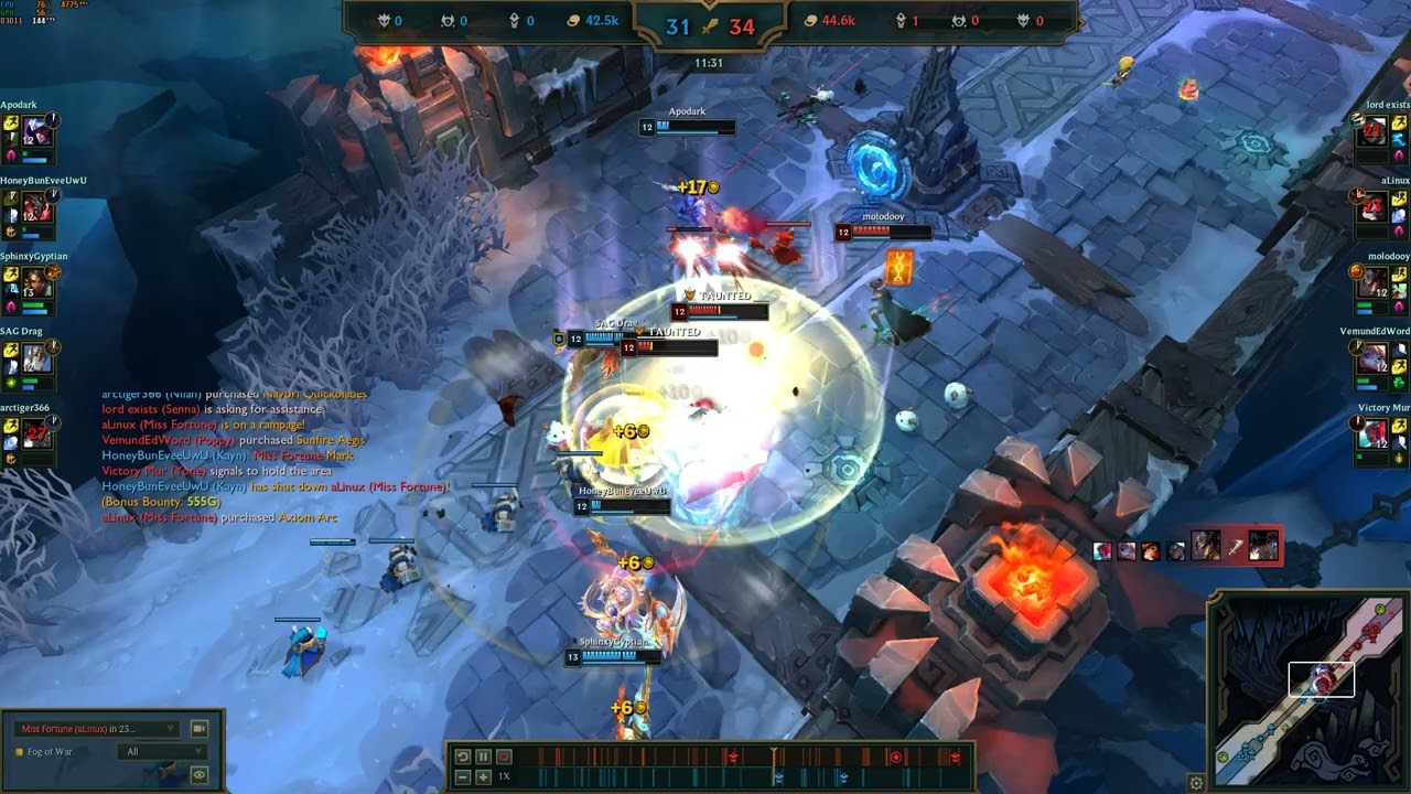 League of Legends ARAM Miss Fortune