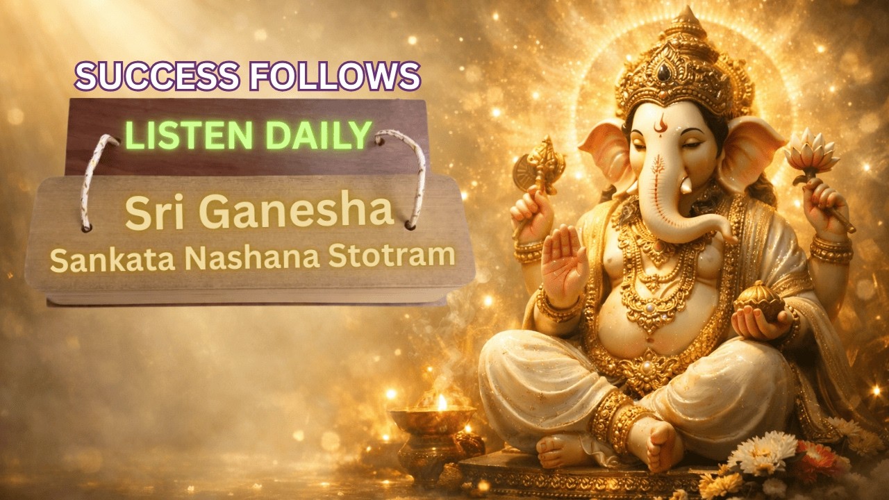 Sri Ganesha Sankata Nashana Stotram | Listen Daily Before Work | #success  #peace  & #prosperity