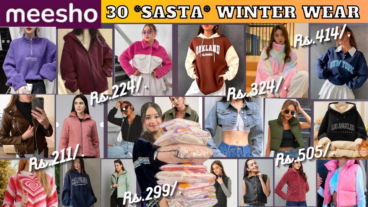 Huge *Meesho* Sasta  Winter Wear Haul 😥 || Starting 179/-Rs Only😂 || Ye Kya Mangwa Liya ​⁠​⁠😱 ||