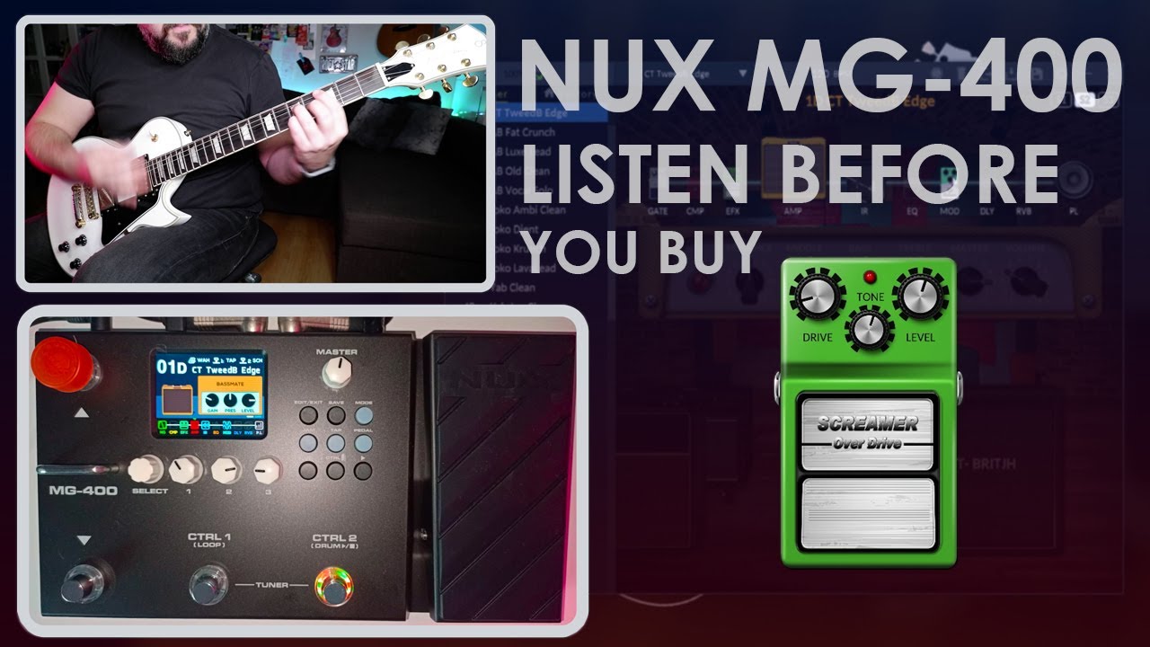 NUX MG-400 DETAILED SOUND DEMO (40 Presets with Scenes)