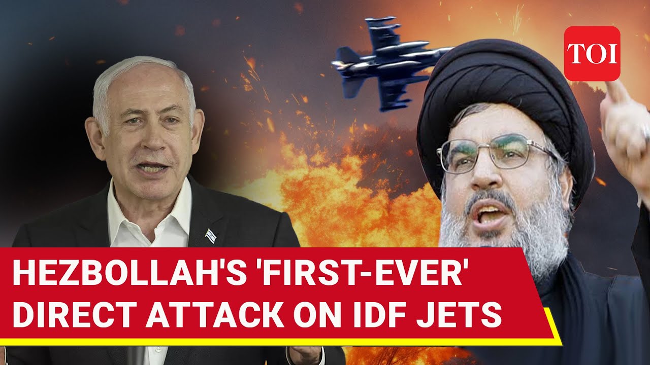 Hezbollah Attacks IDF Jets With Anti-Aircraft Missiles For The First Time Over Lebanon | Watch
