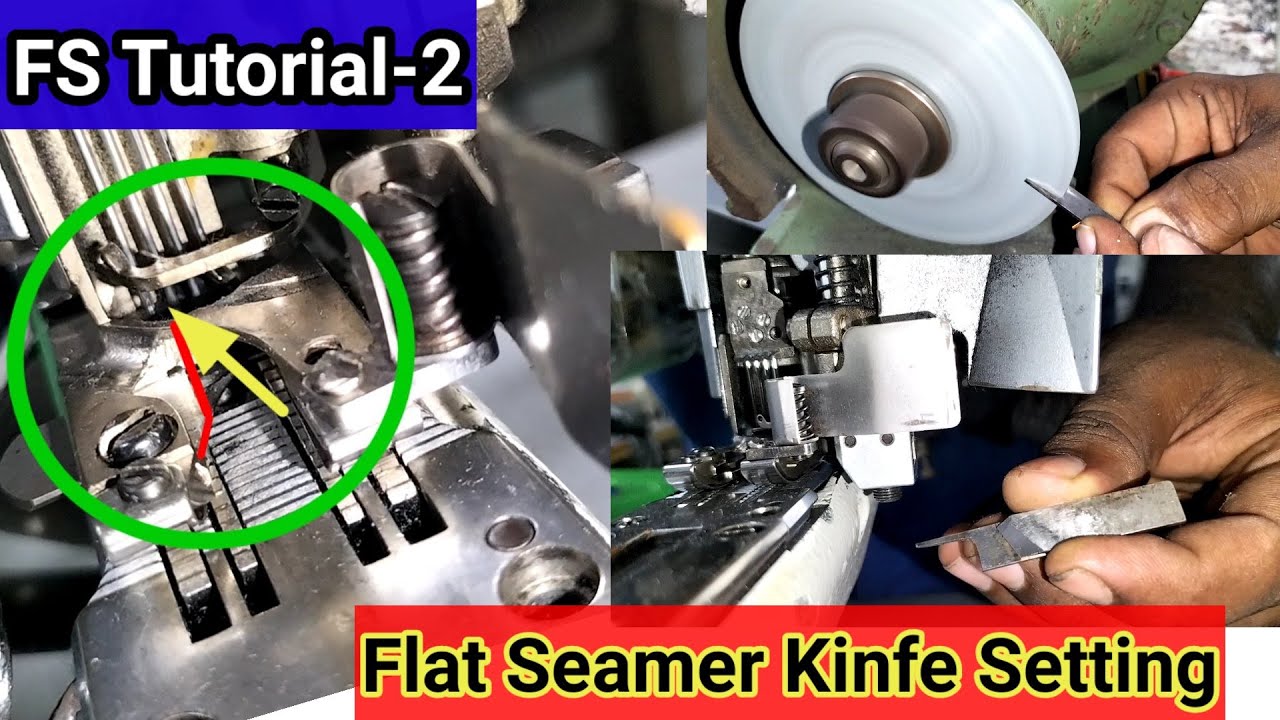 Flat seamer Knife Setting| FS Tutorial 2| Sewing machine|Siruba FS Machine Setting|Feed of arm|FD