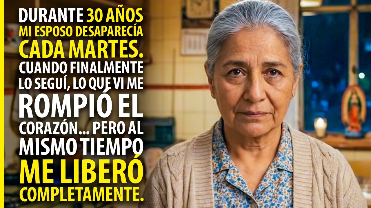 Durante 30 años, mi esposo desaparecía cada martes. Lo que vi al seguirlo me liberó para siempre...