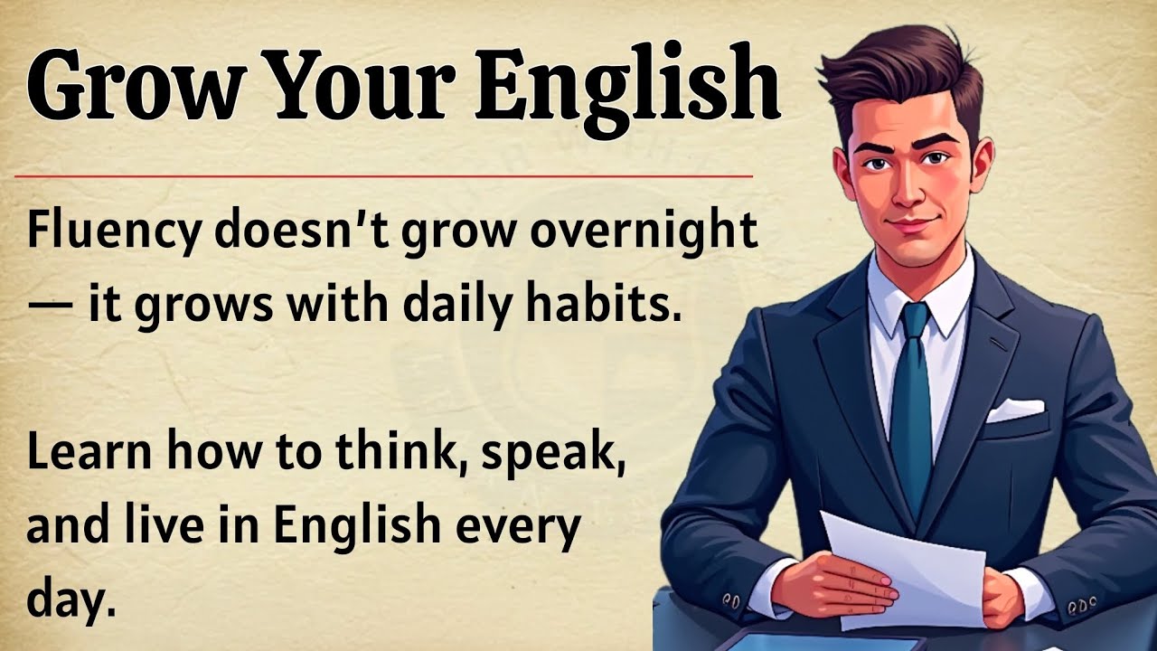 Grow Your English Fast | Speak Confidently Every Day 🔥| Graded Reader | Improve Your English Fluency
