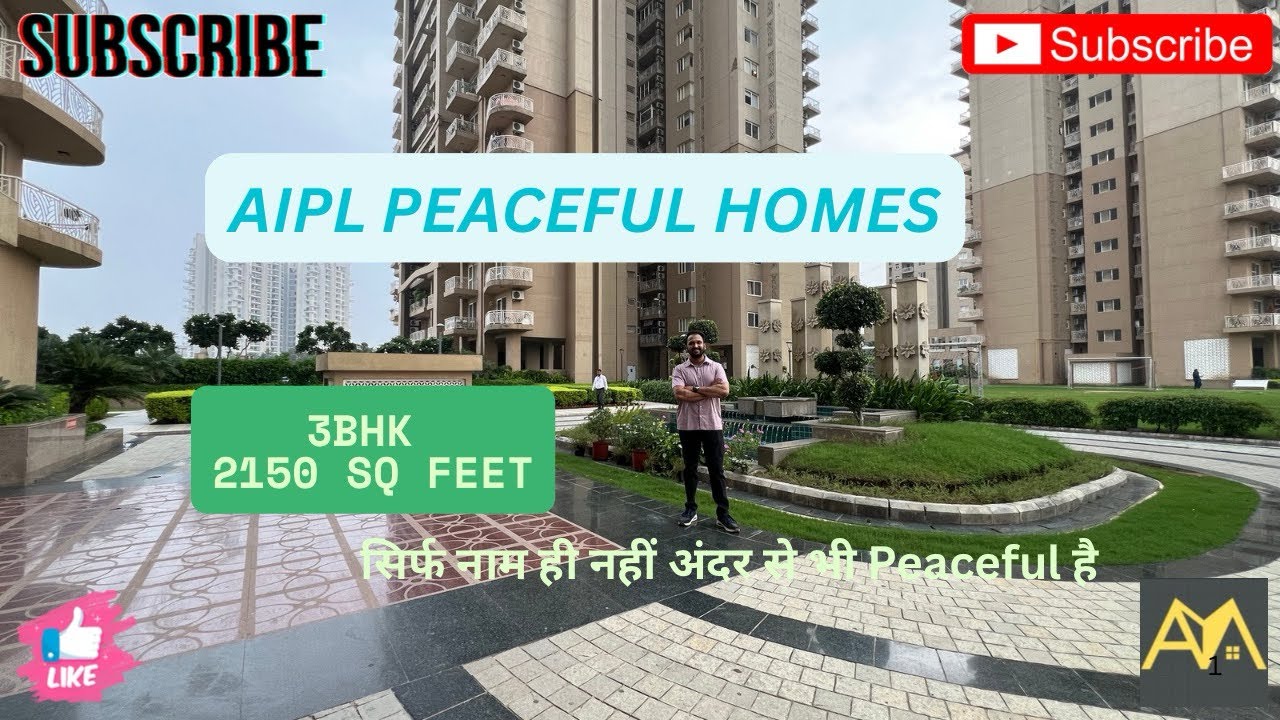 Luxury Apartment for Sale at AIPL Peaceful Homes | 3BHK, 2150 Sq Ft | Golf Course Extension Road 