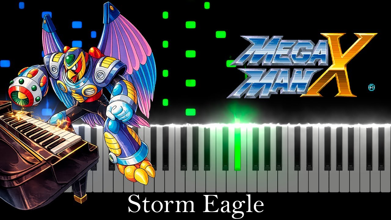 Storm Eagle - Megaman X (Visual Piano Tutorial/Best Version)