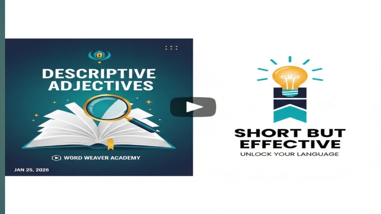 DESCRIPTIVE ADJECTIVE 92 KNOWLEDGE NEST BY RIZWAN AHMAD