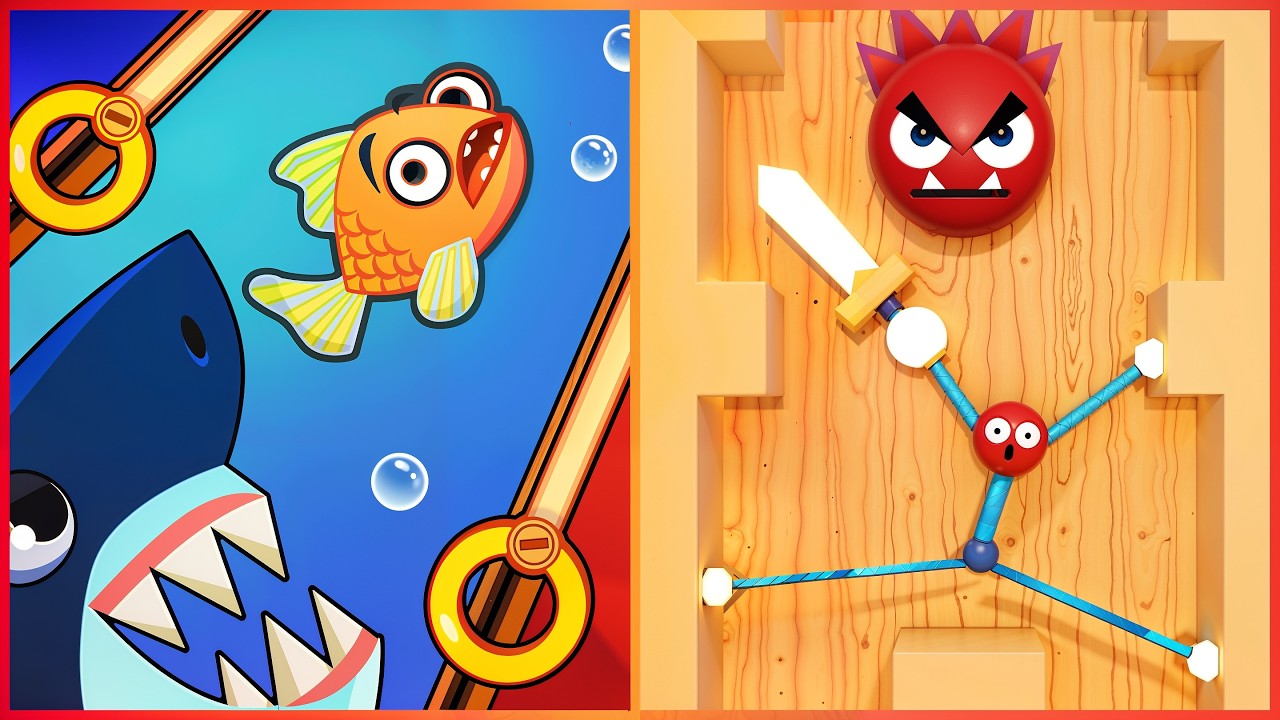 Save the Fish VS Stretch Guy - All Levels SpeedRun Gameplay Ep 1