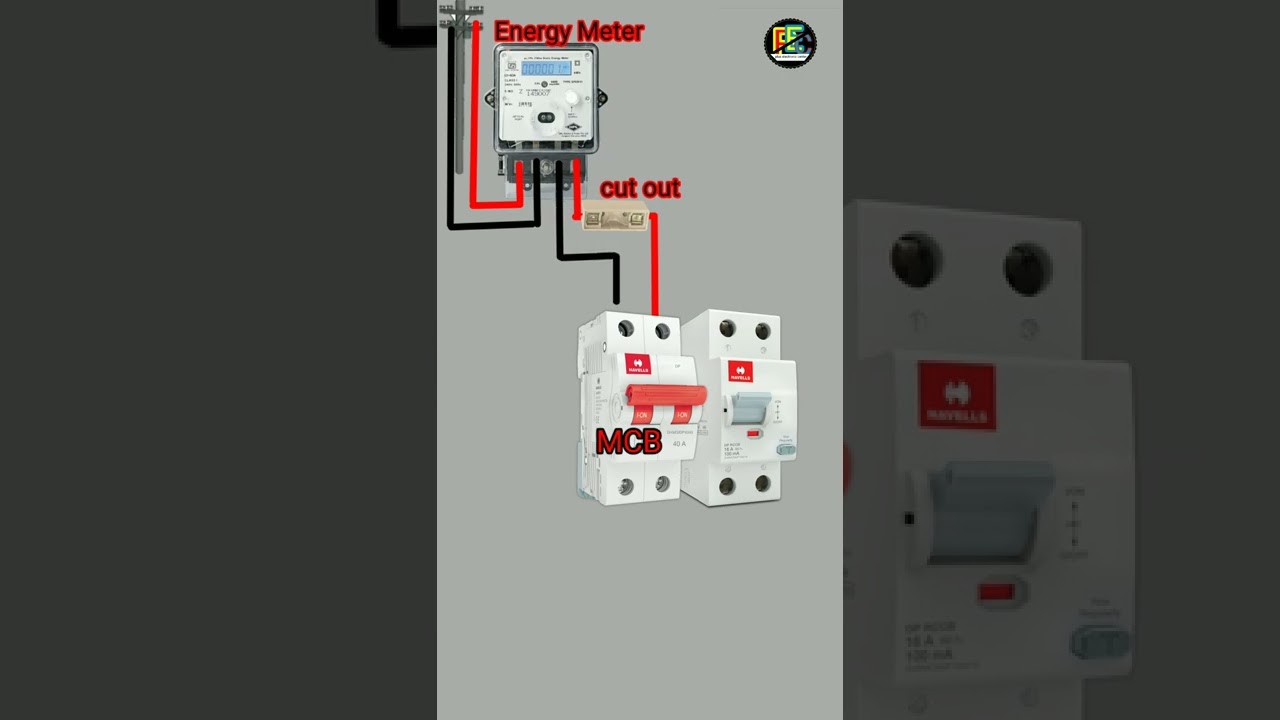 RCCB Connection #electric #shorts