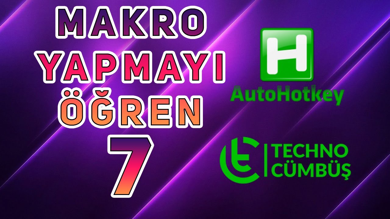 Makro Özelliği Olmayan Klavye Mouse Makro Yapmak Makro Yapmayı Öğren AutoHotkey Eğitim #7