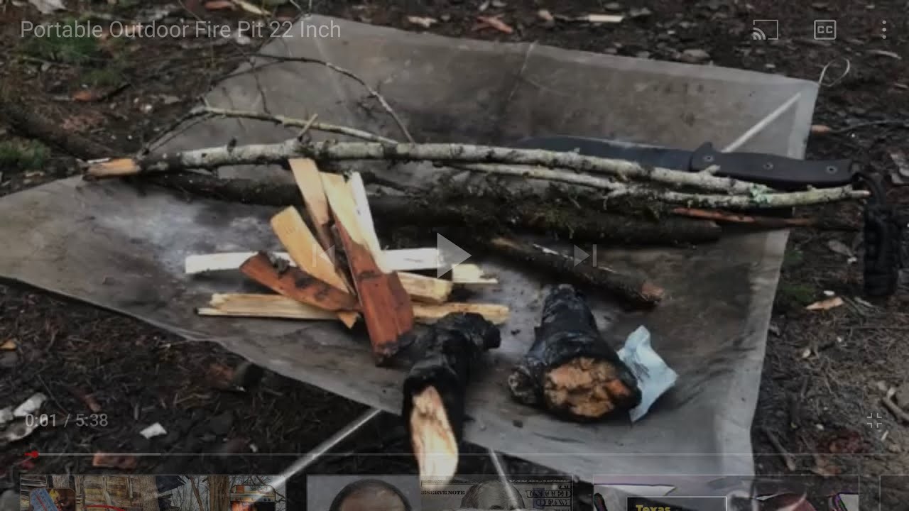 Portable FiRE PiT #camping #survival