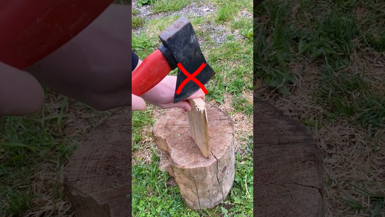 How to chop firewood quickly and safely  