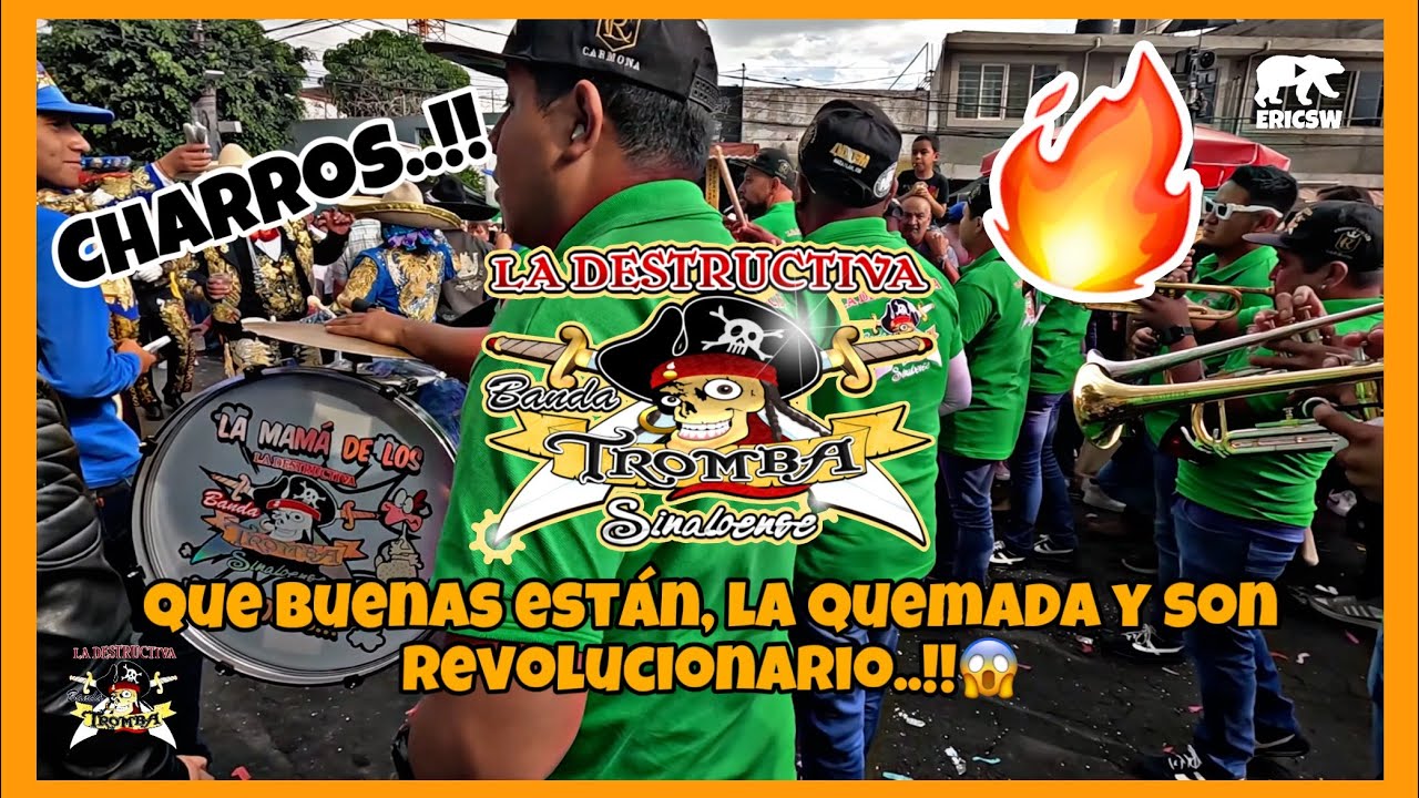 🎺☠️🔥CARNAVALEANDO CON BANDA TROMBA SINALOENSE EN LOS CHARROS DE SAN SEBASTIAN TECOLOXTITLAN CDMX🔥☠️🎺