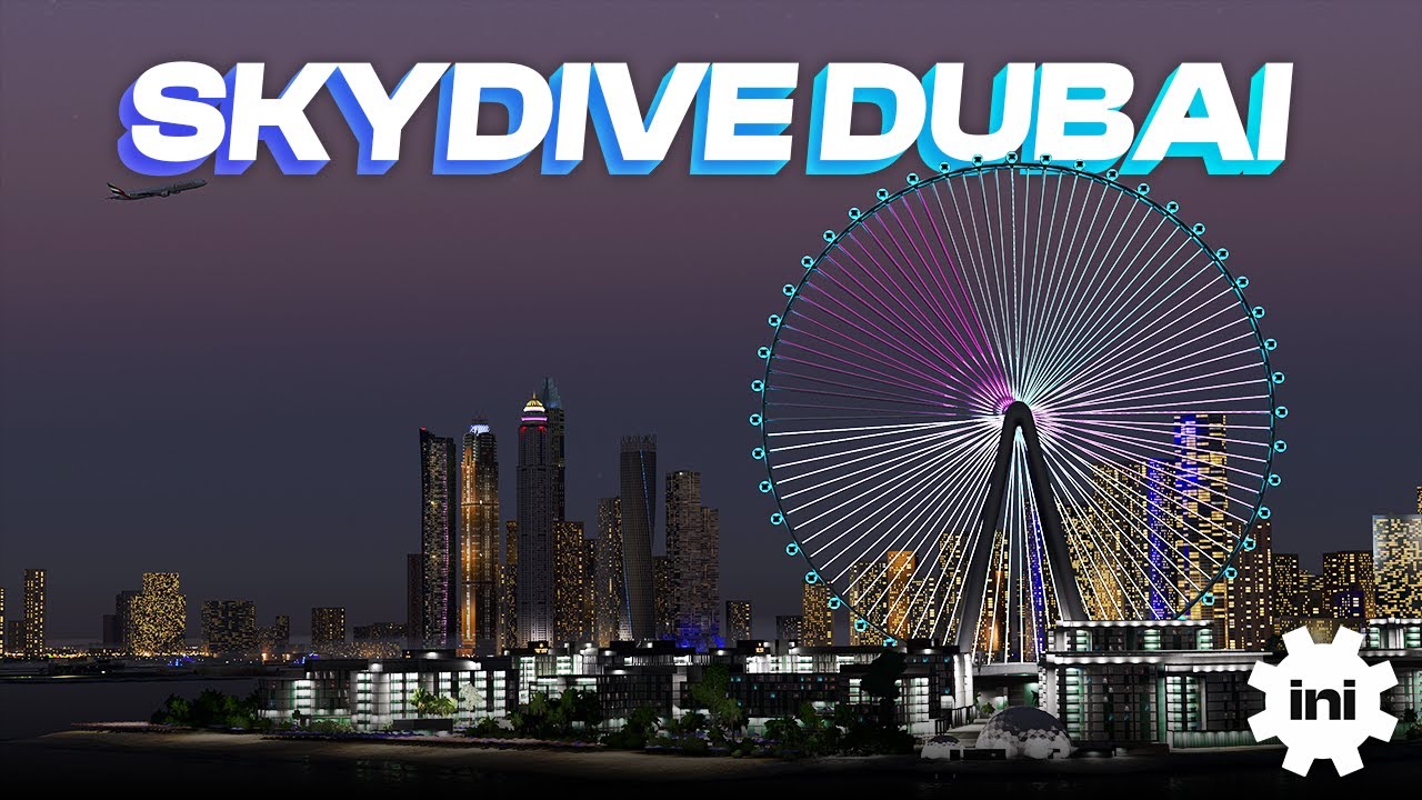 iniBuilds Skydive Dubai & Landmarks | Microsoft Flight Simulator