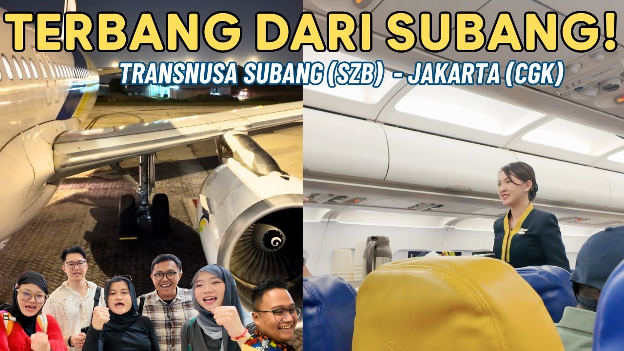 TERBANG DARI SUBANG KE JAKARTA NAIK TRANSNUSA! ALTERNATIF SELAIN TERBANG DARI KLIA!