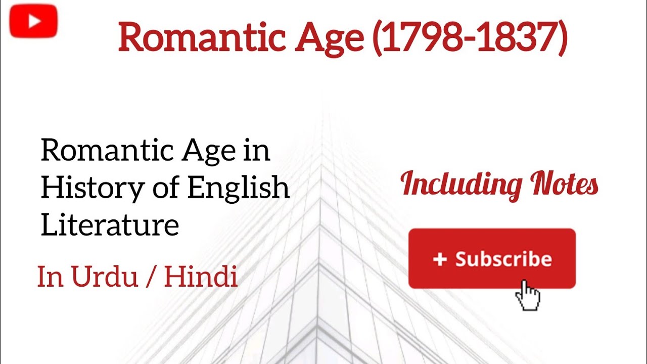 Romantic Age in English literature in Urdu / Hindi | Romantic age in History of English Literature