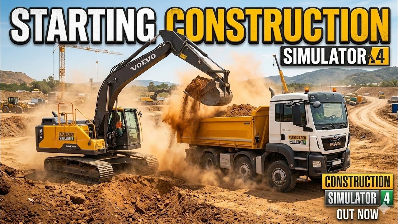BIG JOBS BEGIN! Construction Simulator 4 | Starting Construction Part 1