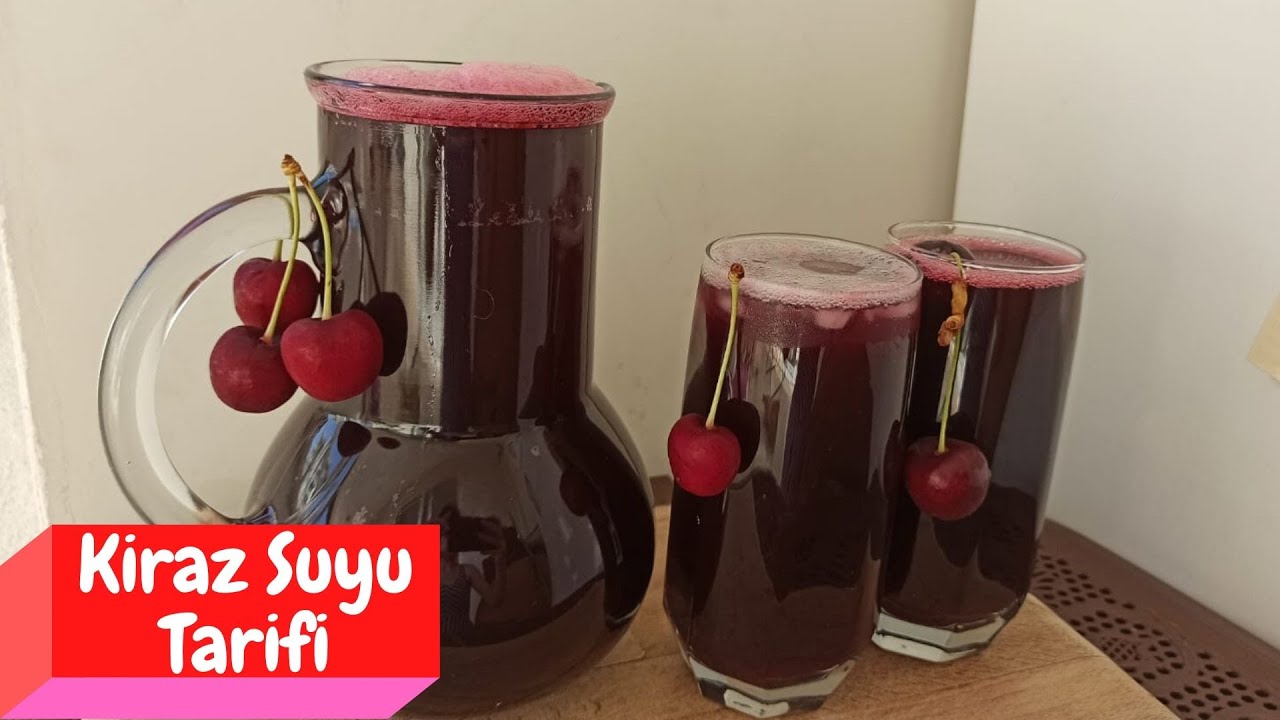 Kiraz Suyu Tarifi-Kiraz  Şerbeti Tarifi