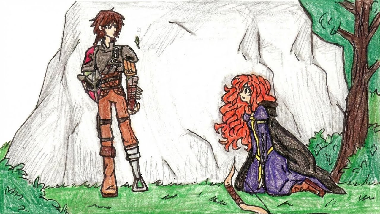 Hiccup and Merida Meet Fan Comic AI Dub