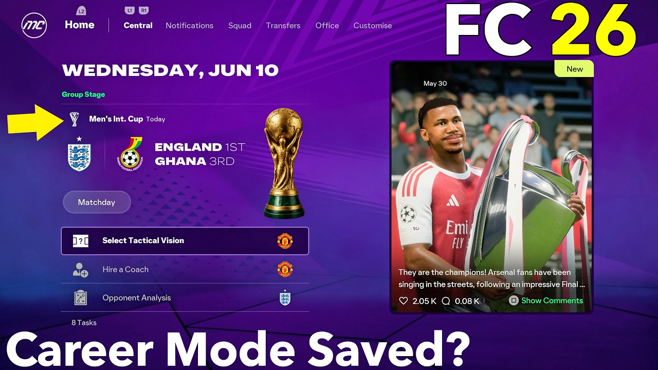 Did The World Cup Update Save FC 26 Career Mode? 🤔