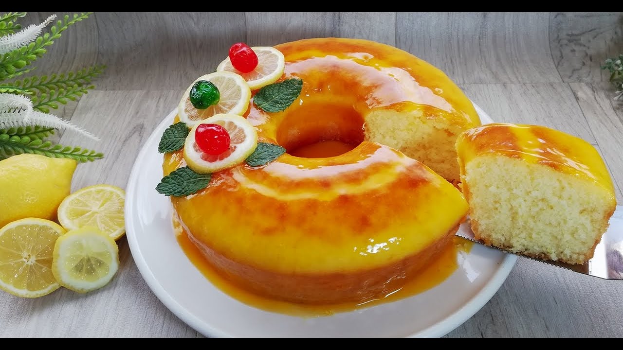 كيكة الحامض 🍋(الليمون) المنعشة ب 2 بيضات فقط ولا أروع و المذاق يا سلاااام