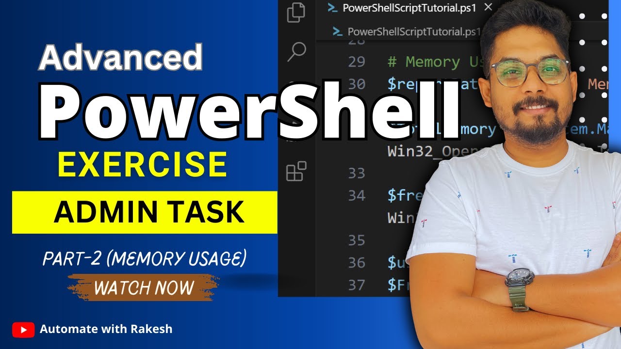 Advance PowerShell Admin Tasks - Memory Usage Report | PowerShell | Admin Tasks
