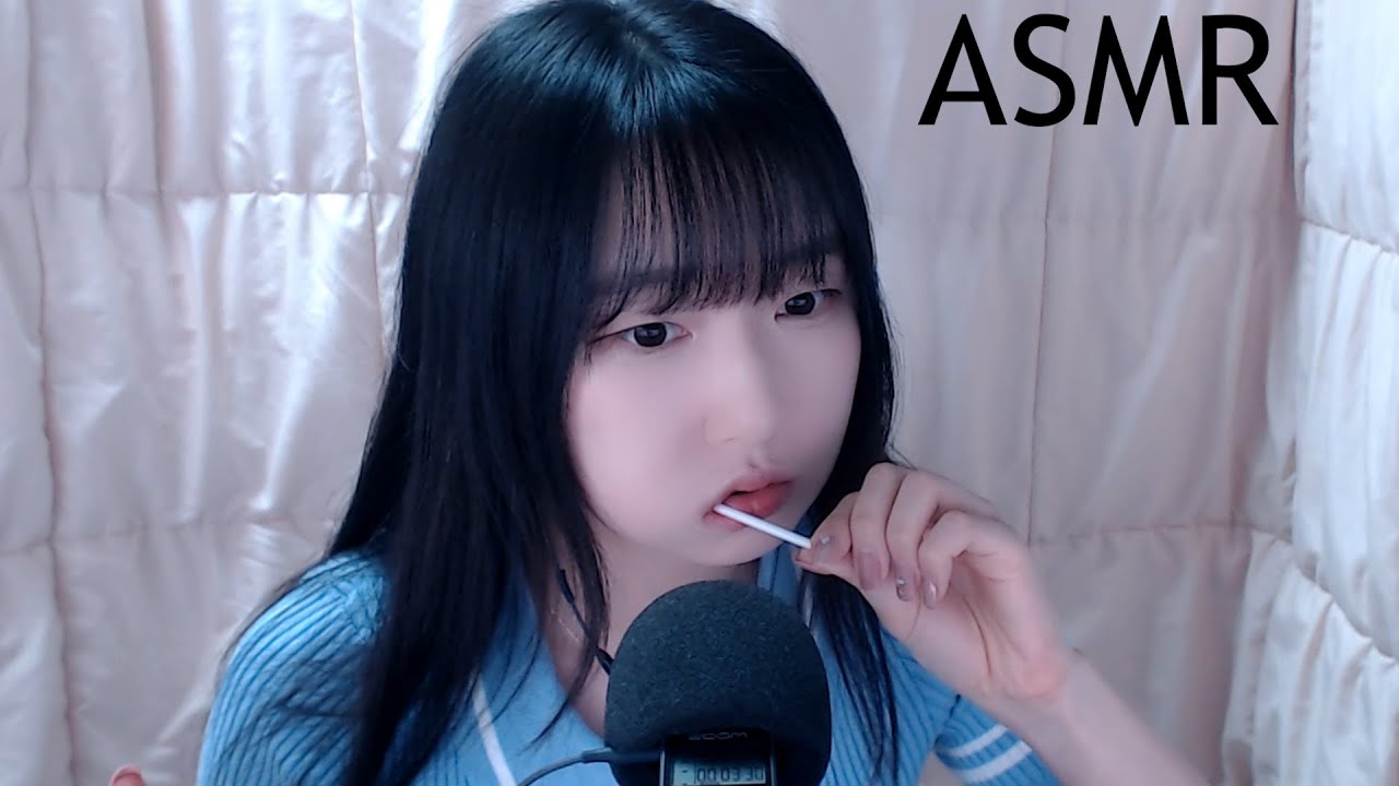 ASMR 막대사탕(맥주사탕) 이팅사운드ㅣLollipop Candy Eating Soundsㅣキャンディ