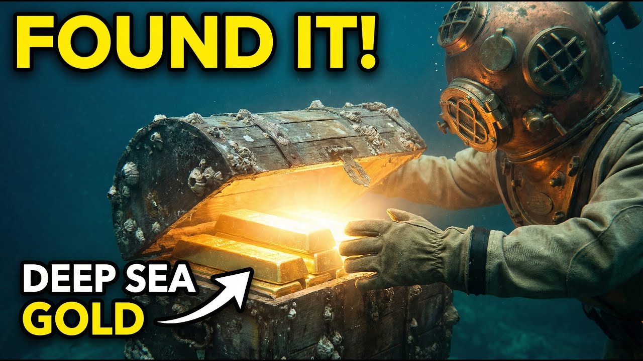 He Found a Sunken Pirate Ship Full of Gold in the Deep Sea | Diver POV  ASMR)