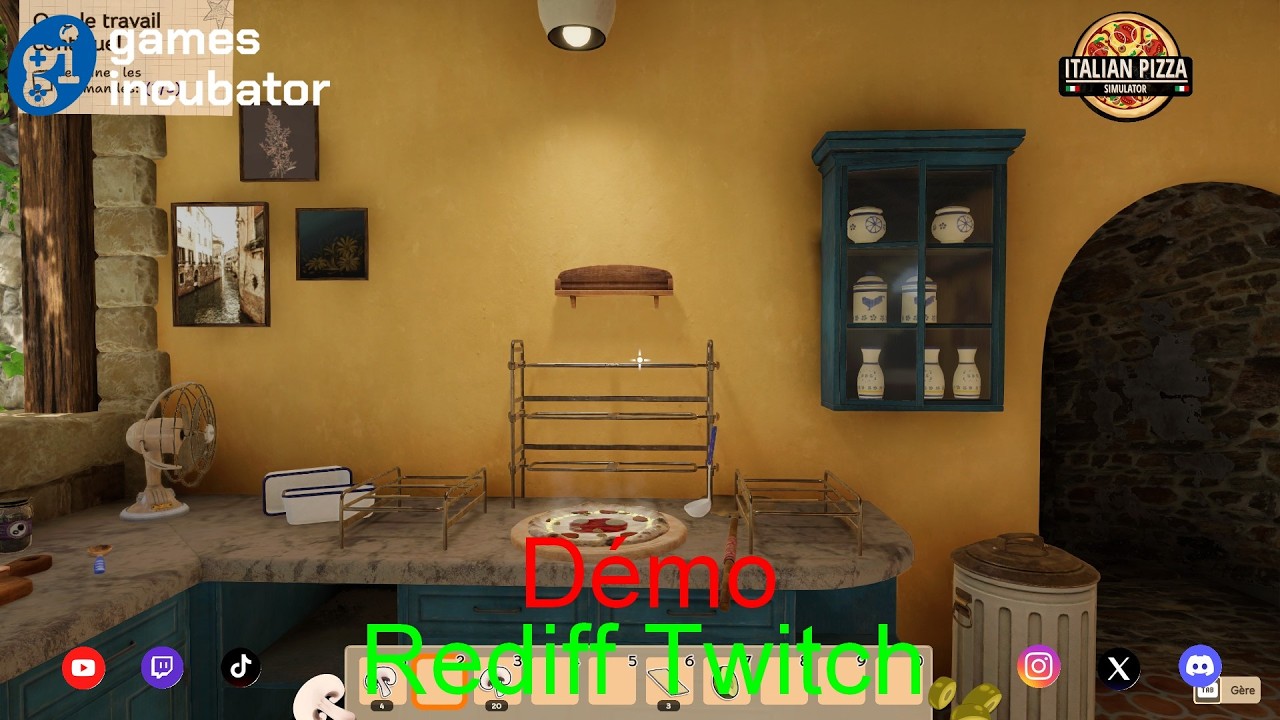 Italian Pizza Simulator | Démo | Rediff Twitch
