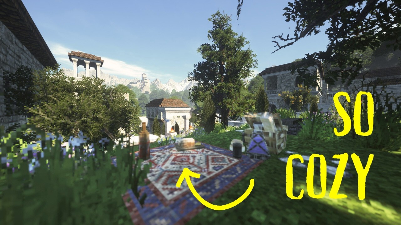 Walk with Us | Our Neighborhood: Stables, Market, Medieval City | Minecraft Conquest Reforged