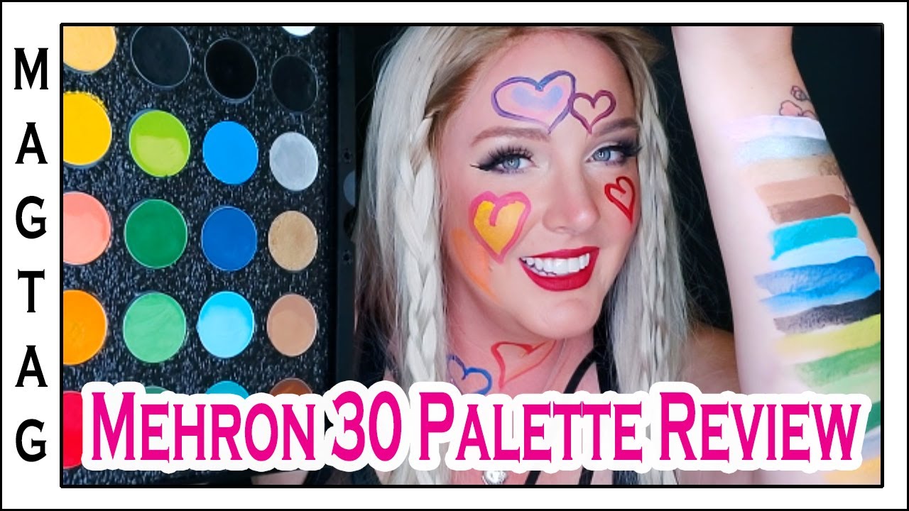Mehron Paradise 30 Color Water Activated Makeup Palette Review | MagTag  Makeup | Body paint Makeup