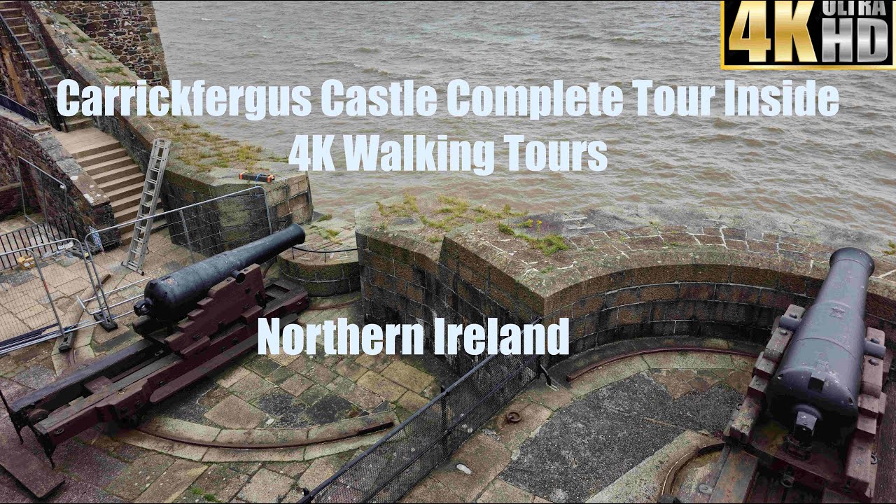Carrickfergus Castle Complete Tour Inside - 4K Walking Tours ,Northern Ireland, UK | irlanda